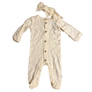 Snug Baby Girl Footed 1 Piece W/Matching Headband